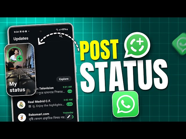 How to Post a Status on WhatsApp | Update Status on WhatsApp
