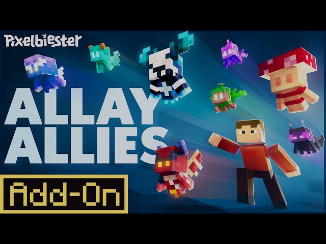ALLAY ALLIES ADDON Makes Allays Actually Useful! | Minecraft Bedrock