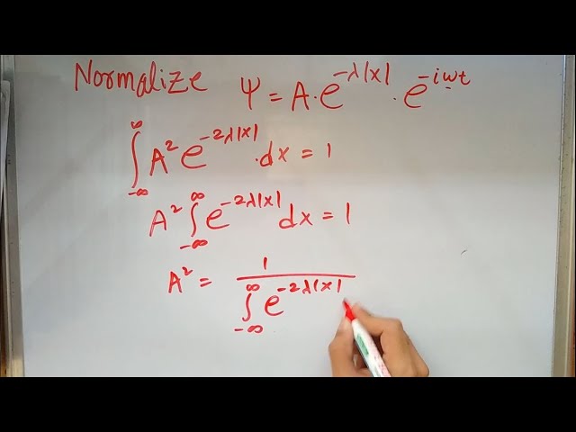 Example for NORMALIZATION and EXPECTATION VALUE - Quantum Mechanics 3.1