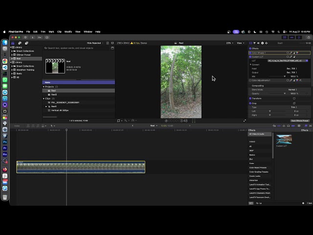 [40] Editing Videos in Log Profile (Insta360 X6 / Final Cut Pro)