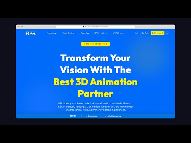 Best 3D Animation Partner for Brands | IRPR.AGENCY