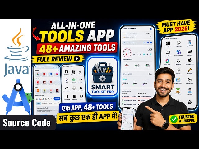 Complete Android App Source Code 2026 | 48+ Tools + AI Hub + Browser | Sell on Codester & Earn