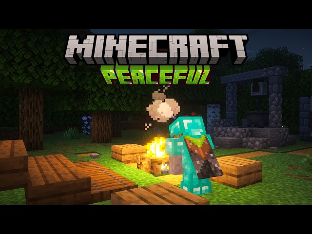 Playing Minecraft Peaceful Mode To Relax