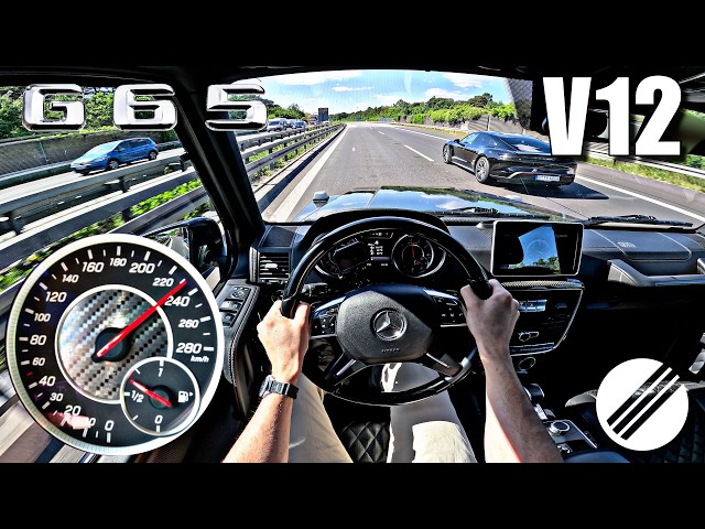 Mercedes-Benz G65 AMG W463 *6.0 V12 Biturbo* TOP SPEED DRIVE ON GERMAN AUTOBAHN 🏎