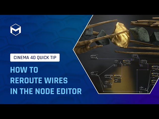 #C4DQuickTip 45: How to reroute wires in the Node Editor in Cinema 4D