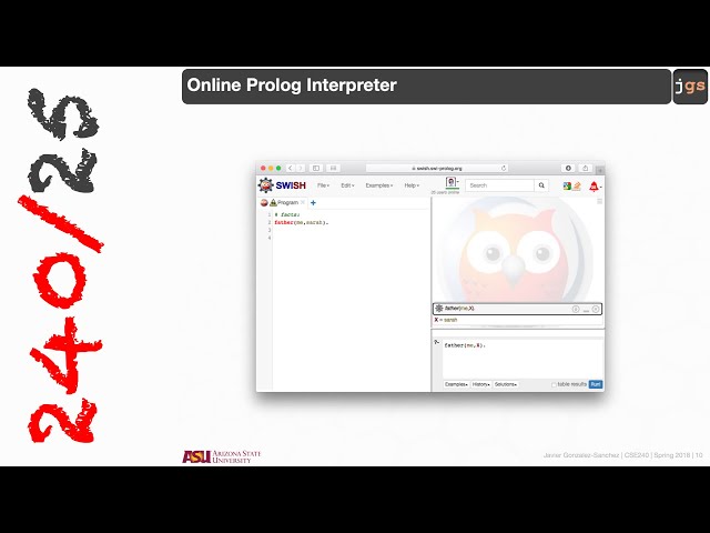 CSE240 | Programming Languages | Getting started with Prolog