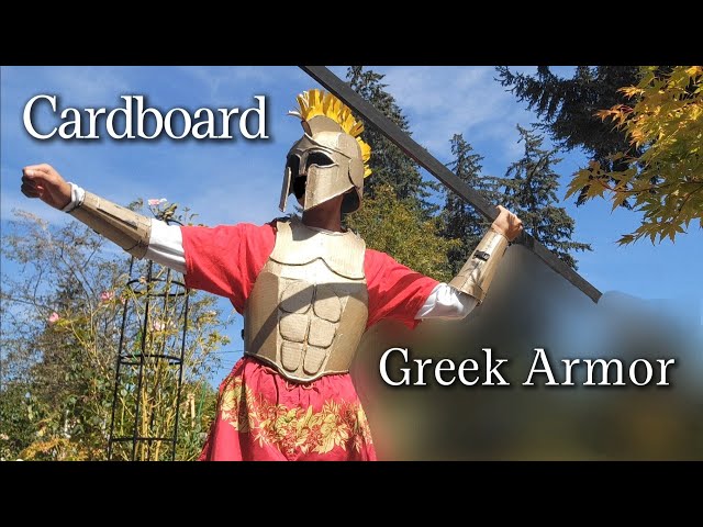 How to Make Greek Armor with Cardboard + Templates! | DIY cosplay 