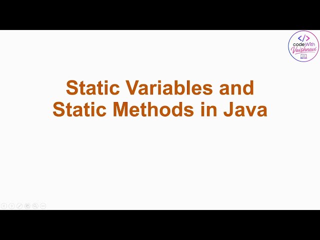 Static Variables and Static Methods in Java | Java Tutorial for Beginners | Hindi