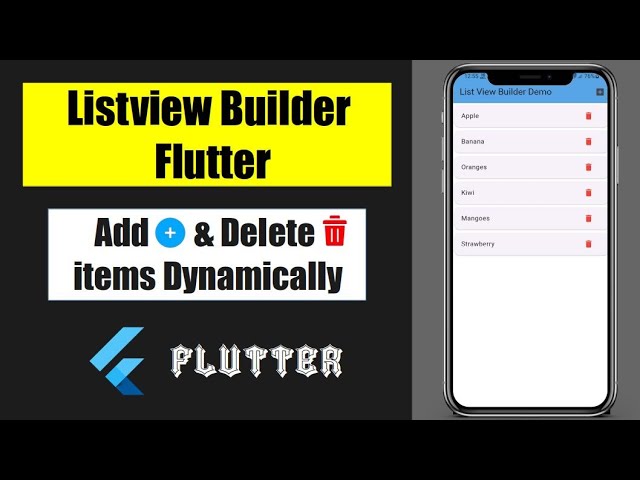 Listview Builder flutter | Flutter Widget
