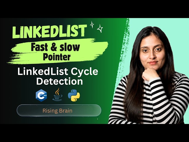 Linked List Cycle | HashSet & Fast Slow Pointer | Floyd's Cycle Detection Algorithm| Java Python c++