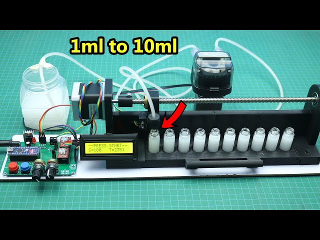 DIY Micro Filling machine for Medicine, Serum & Scent - Very Accurate