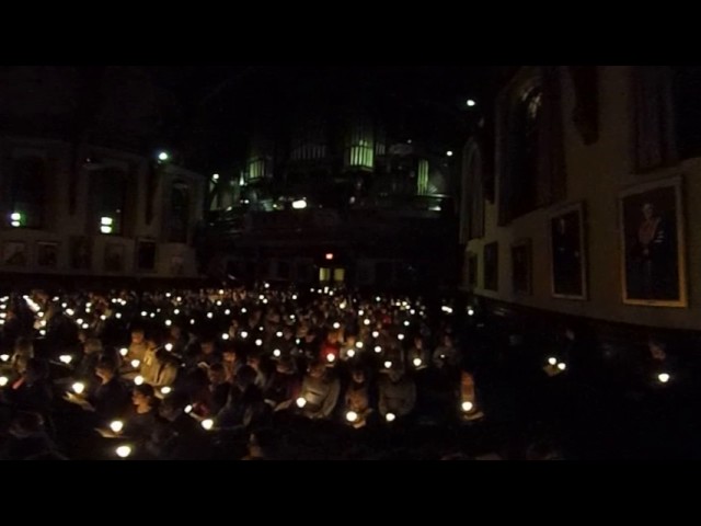Candlelighting & "Silent Night, Holy Night" from Brown's 100th Service of Lessons and Carols