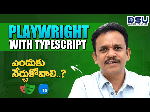 Playwright with TypeScript – Learn Automation Testing in Telugu FAST!