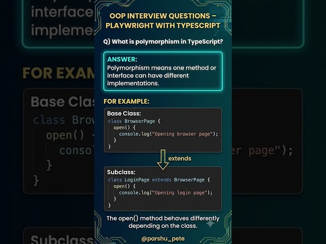 what is polymorphism in typescript?