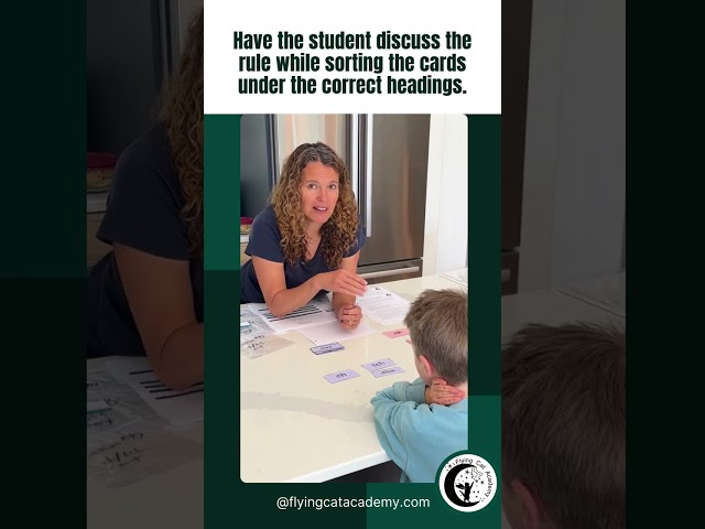 Card Sort: a multisensory method for teaching reading #ortongillingham #shorts #reading