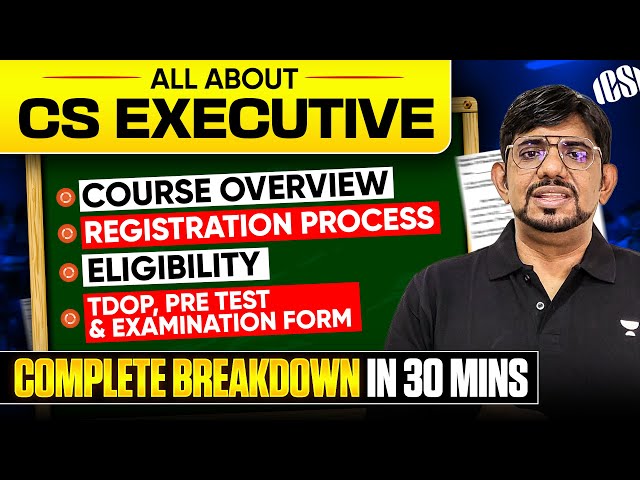 All About CS Executive | Complete Breakdown | CS Amit Vohra Classes