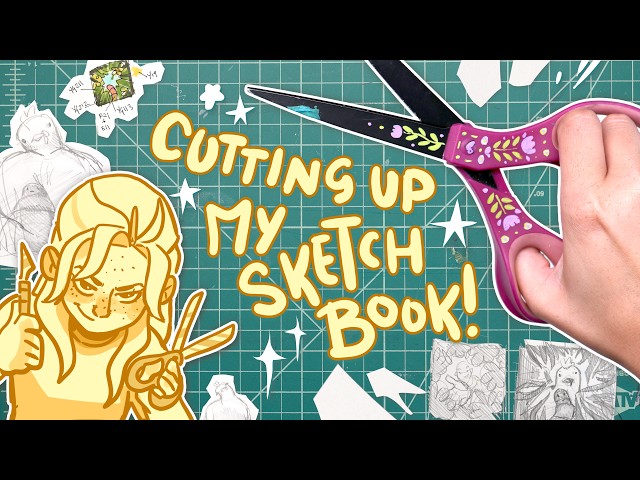 TRUST ME ON THIS! 😈 | Cutting Up a Spread in My Sketchbook | FASIMS