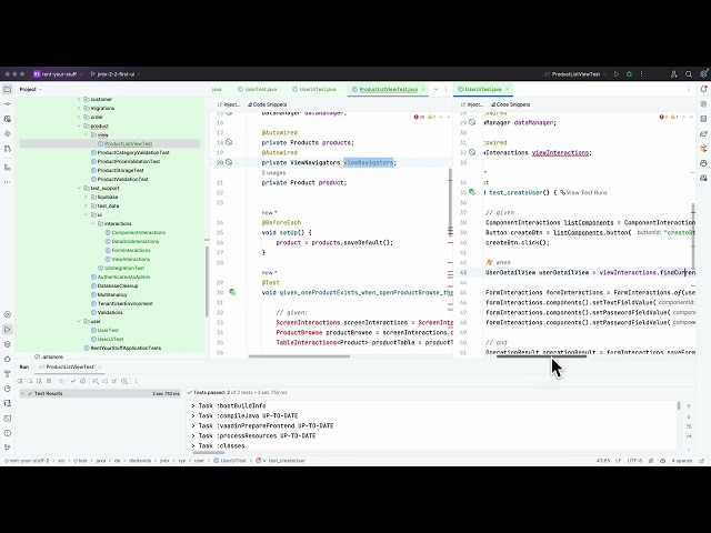 [Jmix rent-your-stuff] #42 Jmix 2 migration - UI test migration