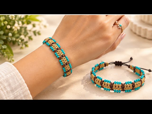 You Can Make This Beautiful Macrame Bracelet Right at Home! So Easy 