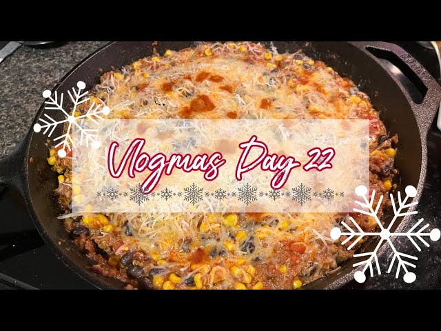 WEBSITE LAUNCH + TACO SKILLET | VLOGMAS 2022 DAY 22