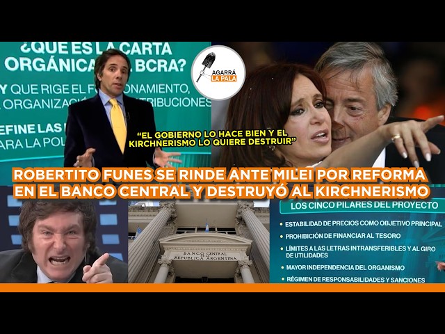 ROBERTITO SURRENDERS TO MILEI OVER CENTRAL BANK REFORM AND DESTROYS THE KUKAS: "COUP PLOTTERS"