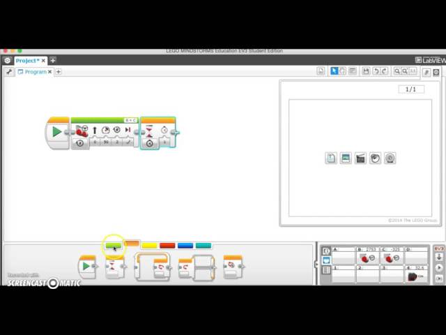 #1 Moving Straight Forward and Backward Programming the EV3