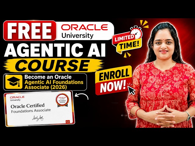 🔥 FREE Oracle Agentic AI Course (2026) | Get Official Oracle Certificate | Enroll Now!