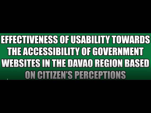 Research Poster Presentation No. 1 #Usability #Accessibility #DNSC