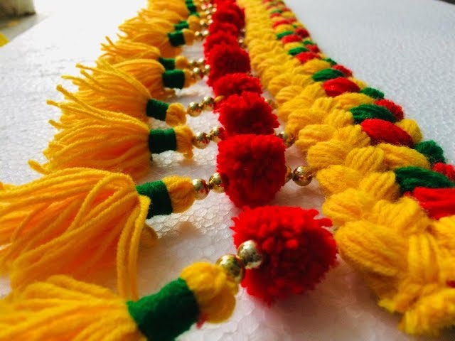 DIY | Woolen Craft Idea | Door Toran Making | Home Decoration Idea