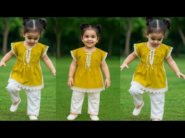 Baby Kaftan Dress | Cute & Comfortable Outfit for Kids | Summer Wear for Baby Girl"/#@StitchMint02 