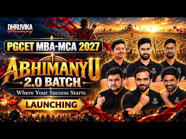 Abhimanyu 2.O Batch Launching 🔥| PGCET-2027  | PGCET MBA| PGCET MCA #pgcet2027