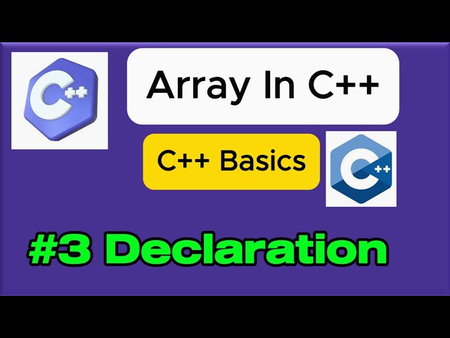 🔮How to Declare Arrays in C++ | C++ Array Tutorial for Beginners