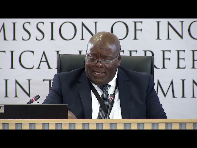 The Madlanga Commission of Inquiry Grills Adv Peter Serunye