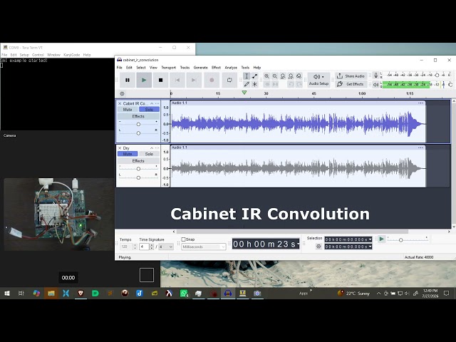 Guitar Cabinet IR Convolution (Embedded DSP with the RT1010 MCU)