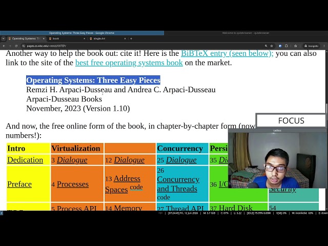Live study: read along book "Operating Systems: Three Easy Pieces" (Part 122)