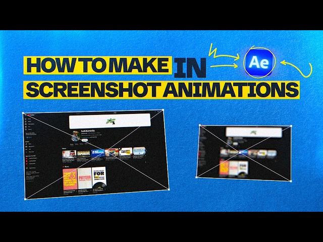 Never Make A Boring Screenshot Animation Again (After Effects Tutorial)