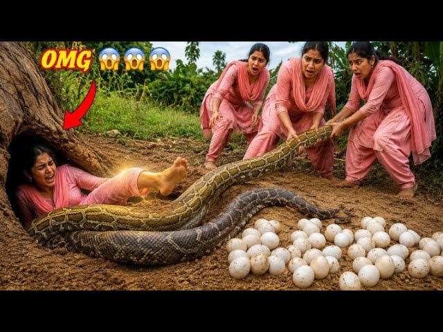 OMG! Giant Python Attacks Woman Near Nest