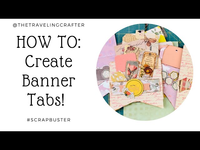 CREATE BANNER TABS FROM SCRAPS! (Fast,easy,beginner friendly) #15minuteephemera