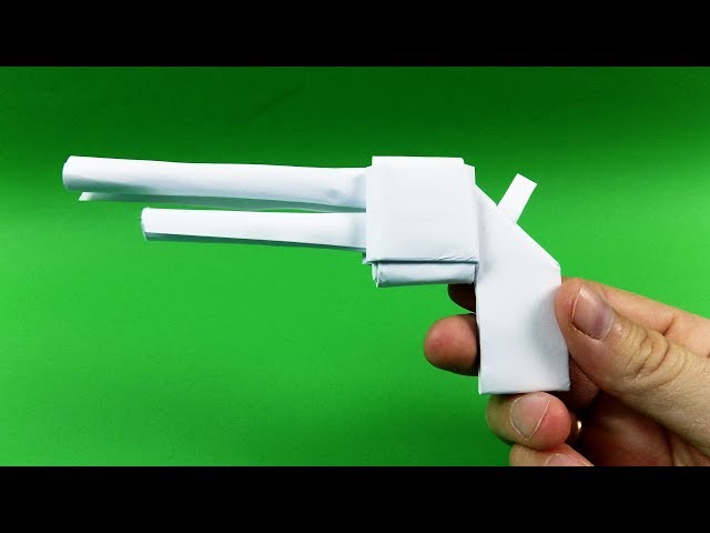 How to Make Easy Paper Origami Gun (Pistol) Tutorial
