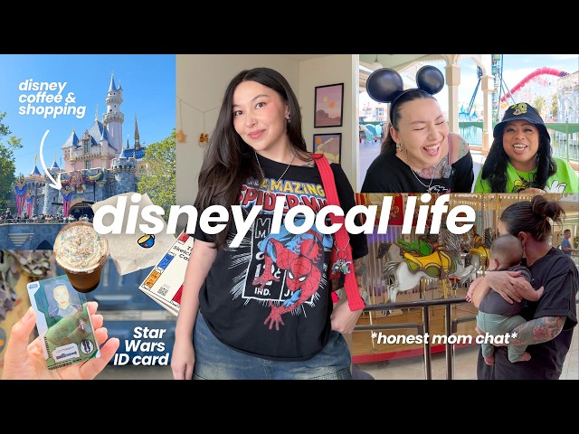 Disneyland local & first time mom VLOG 🏰 (Pixar Hotel, Disney shopping, coffee, life as a new mom)