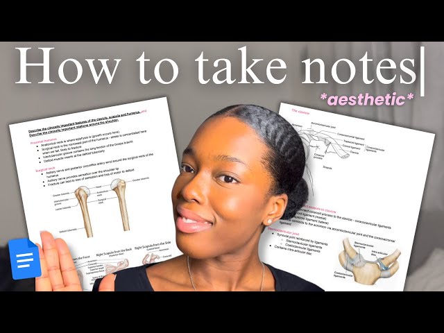 How to Take Notes in University (from a medical student) | My 3 Step Method + free template!
