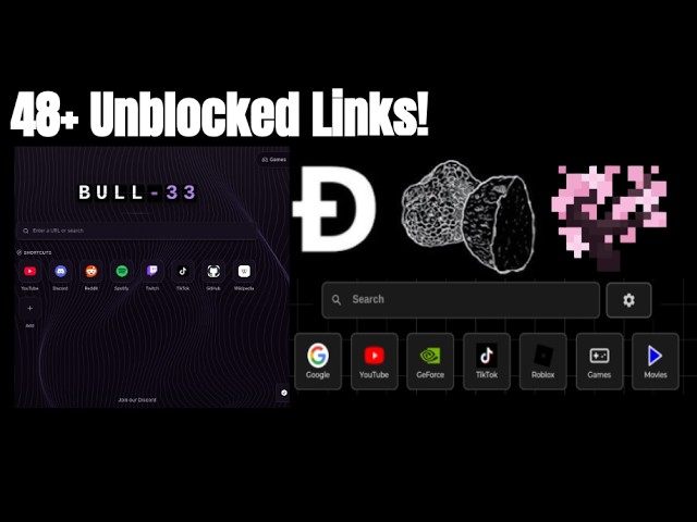 48 Random UnbIocked Websites for School! (Gaming, Browsing, Movies. Etc!)
