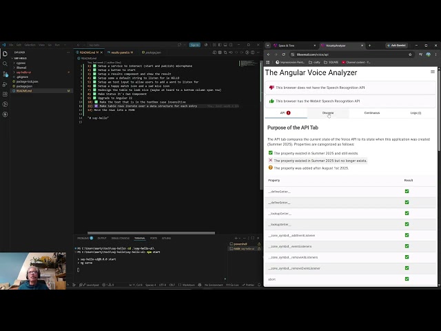 Angular/Voice Say Hello - Video 030: Say Hello Data Rows