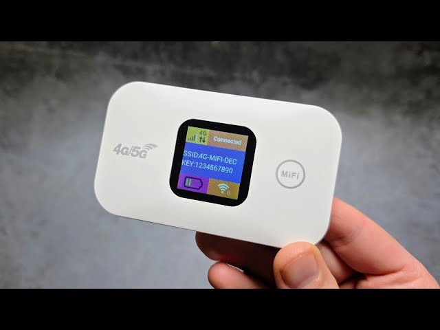 Router WiFi móvil portátil 4G/5G LTE: análisis y cómo usarlo - H807 MIFI HotSpot
