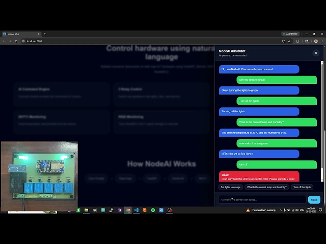 I Built an AI-Powered IoT Automation System using React, FastAPI, Gemini AI & NodeMCU | NodeAI