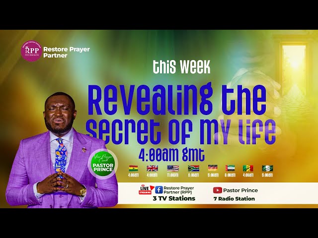 🔴 LIVE | RESTORE PRAYER PARTNER -  REVEALING THE SECRET OF MY LIFE - 23RD JAN. 2026