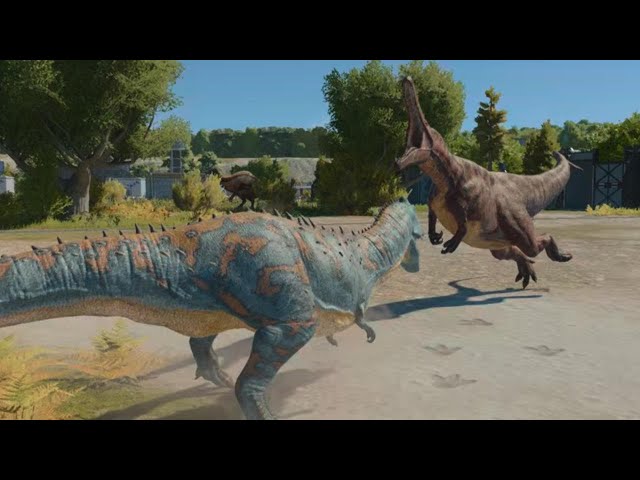 Jurassic World Evolution 3: Majungasaurus vs Suchomimus