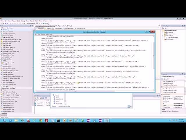 MSSQL - How To Create a SSIS Configuration File for Deployment
