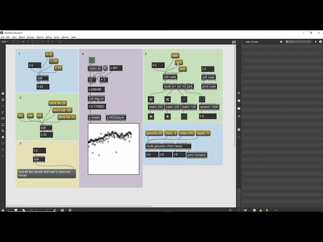 Max Tutorials  Max Basic Tutorial 18 Data Collections Your First Steps into the World of Max MSP!