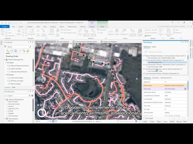 Telecommunication Solution NextGen Network Management in ArcGIS SUBTITULOS